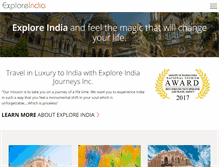 Tablet Screenshot of exploreindia.ca